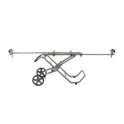 NEW- RIDGID Foldable Mobile Miter Saw Stand with Mounting Braces