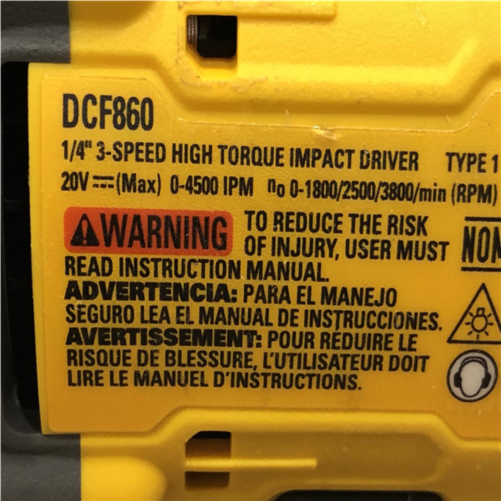 AS-IS DEWALT 20V MAX XR Cordless Impact Driver (Tool Only)