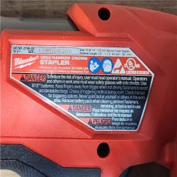 HOUSTON LOCATION - AS-IS Milwaukee FUEL 18-Volt Lithium-Ion Brushless Cordless 18-Gauge 1/4 in. Narrow Crown Stapler (Tool-Only)