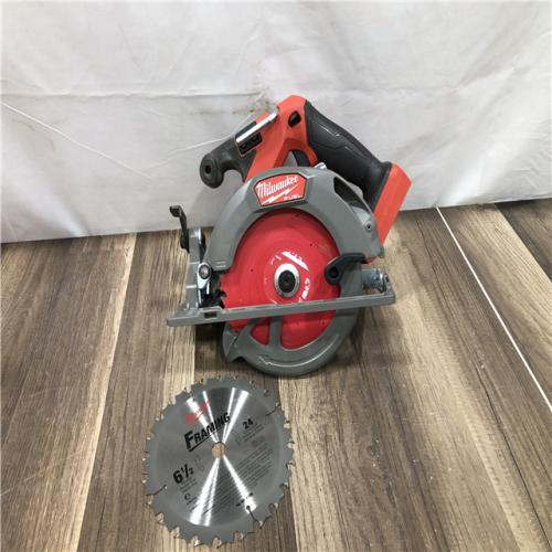 AS-IS Milwaukee FUEL 18V Lithium-Ion Brushless Cordless 6-1/2 in. Circular Saw (Tool-Only)