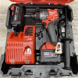 AS-IS Milwaukee FUEL 18V Lithium-Ion Brushless Cordless 1/2 in. Drill/Driver Kit