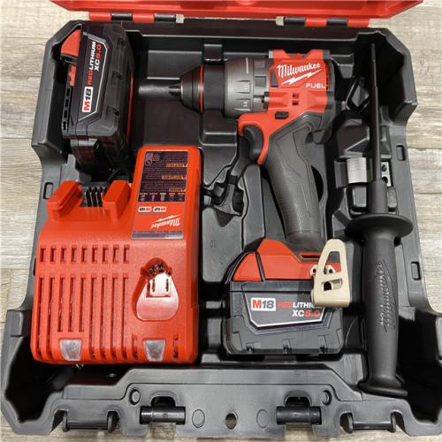 AS-IS Milwaukee FUEL 18V Lithium-Ion Brushless Cordless 1/2 in. Drill/Driver Kit