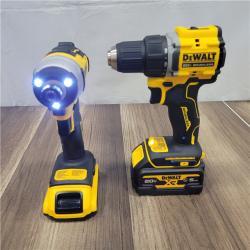 AS-IS DEWALT 20-Volt MAX Lithium-Ion Cordless 7-Tool Combo Kit with 2.0 Ah Battery, 5.0 Ah Battery and Charger
