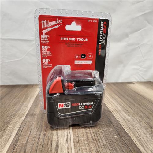 NEW! - Milwaukee M18 18-Volt Lithium-Ion XC Extended Capacity 5.0Ah Battery Pack