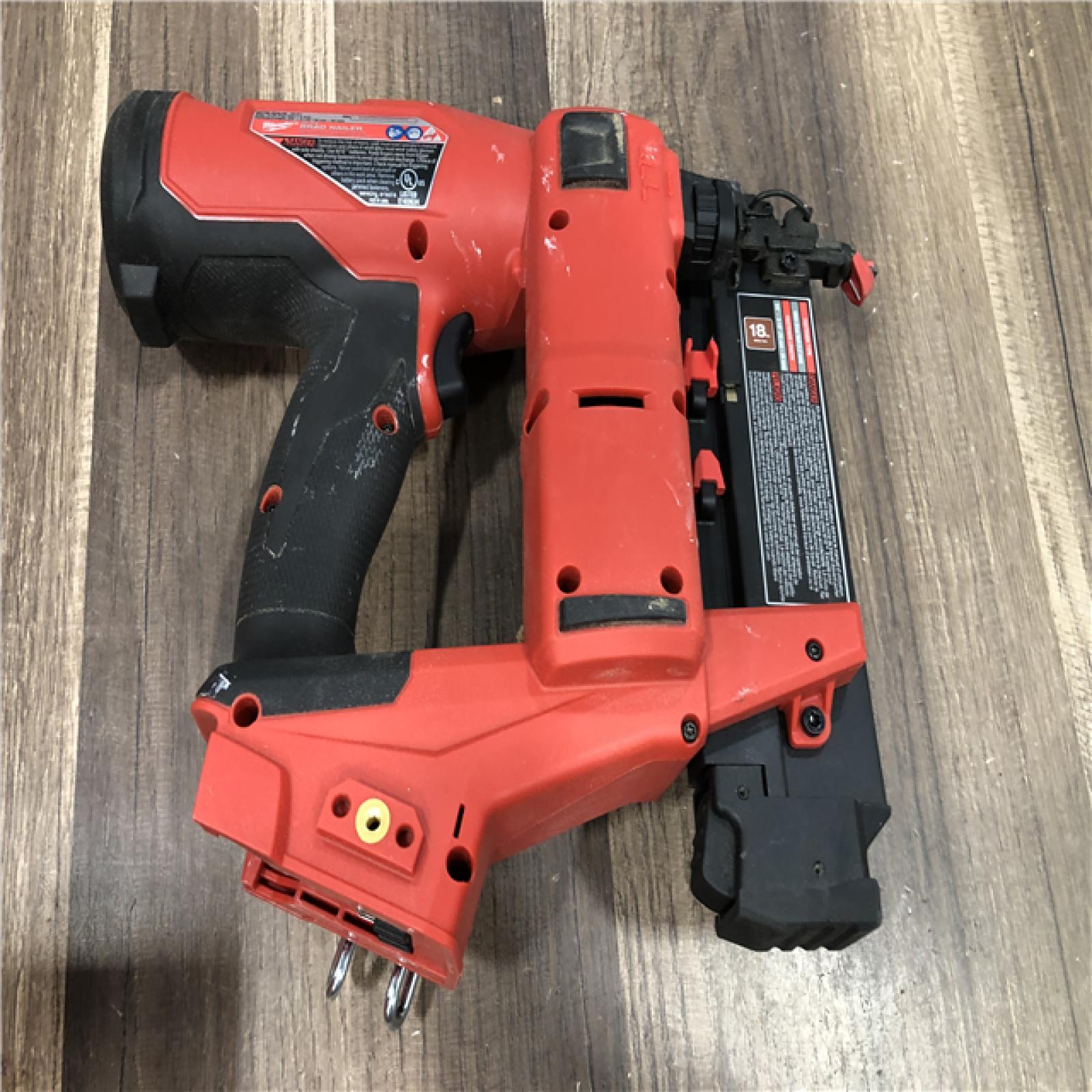 AS-IS Milwaukee FUEL 18-Volt Lithium-Ion Brushless Cordless Gen II 18-Gauge Brad Nailer (Tool-Only)