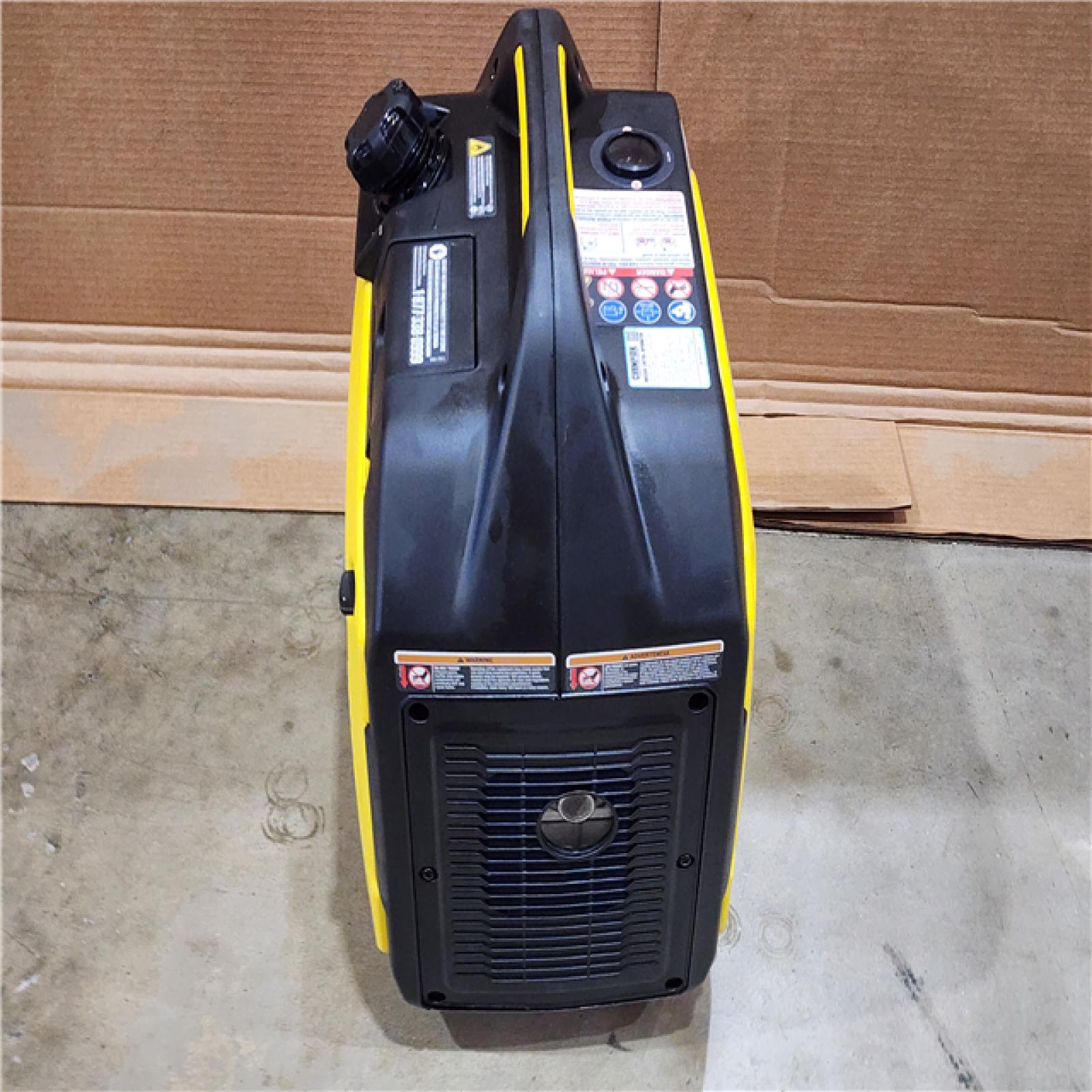 HOUSTON LOCATION - AS-IS CHAMPION 4500/3500-Watt Electric Start Gasoline/Propane Powered Dual Fuel Inverter Generator with Quiet Technology and CO Shield