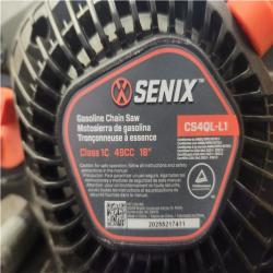 Phoenix LIKE NEW SENIX 4-Cycle 18-Inch Gas Chainsaw | 49cc Cordless Chain Saw