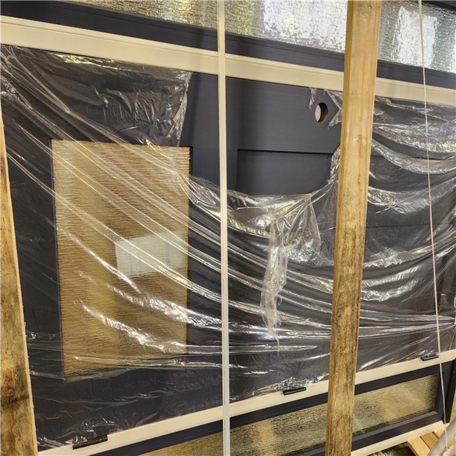 Phoenix Steves & Sons Legacy 64 in. x 80 in. 1/4-Toplite Rain Glass RHIS Dark Denim Finish Fiberglass Prehung Front Door with Dbl 12 in.SL