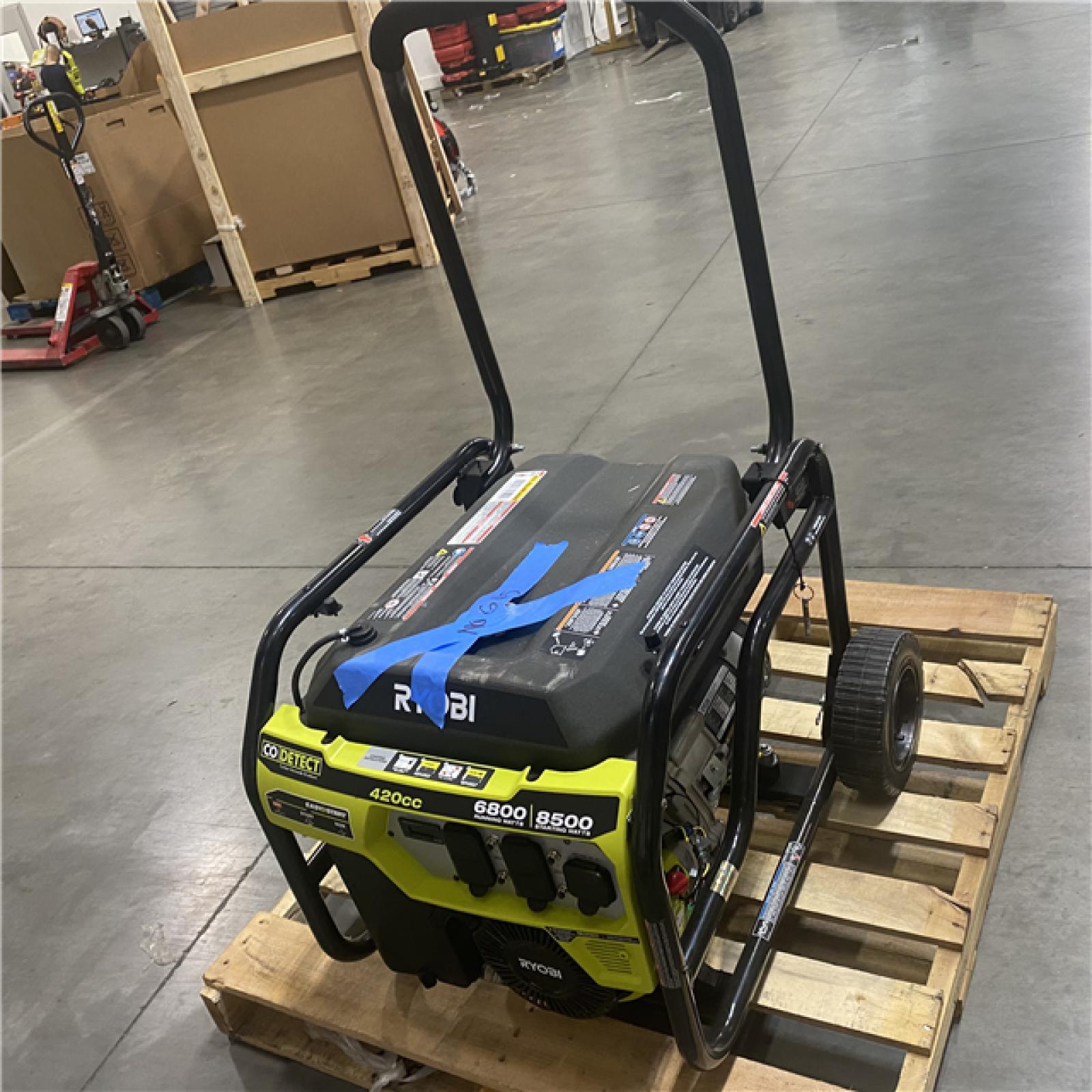 Dallas Location - As-Is RYOBI 6800-Watt Gasoline Powered Portable Generator