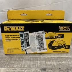 NEW - DEWALT 20V MAX Lithium-Ion Battery Kit with 5.0Ah and 2.0Ah Battery and Charger