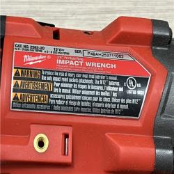 AS-IS Milwaukee  FUEL 12V Lithium-Ion Brushless Cordless Stubby 3/8 in. Impact Wrench (Tool-Only)