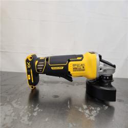 AS-IS- DEWALT 20V MAX XR Cordless Brushless 4.5 in. Paddle Switch Small Angle Grinder with Kickback Brake (Tool Only)