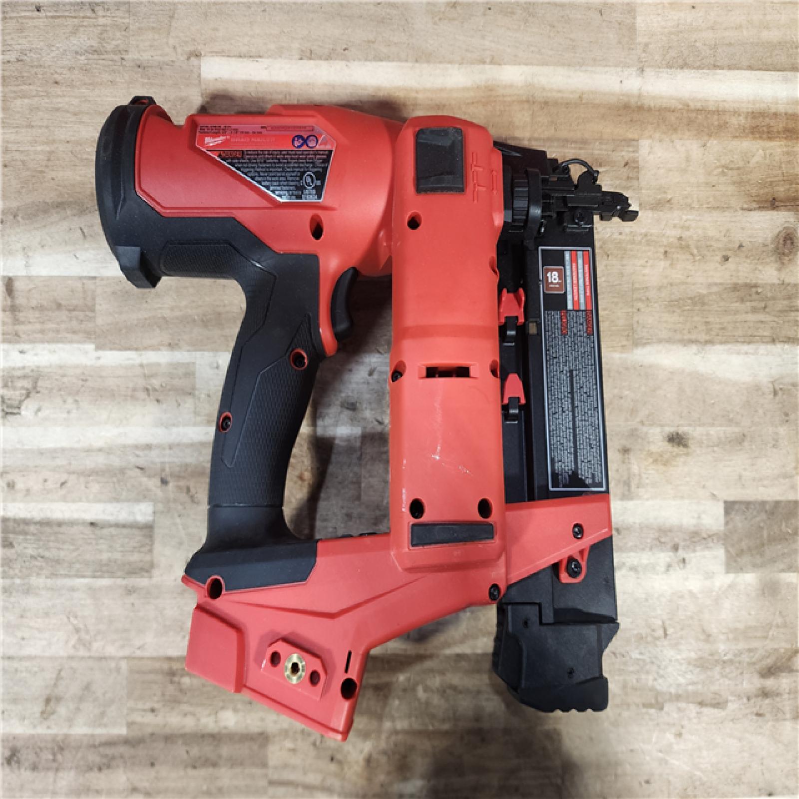 HOUSTON LOCATION - AS-IS Milwaukee FUEL 18-Volt Lithium-Ion Brushless Cordless Gen II 18-Gauge Brad Nailer (Tool-Only)