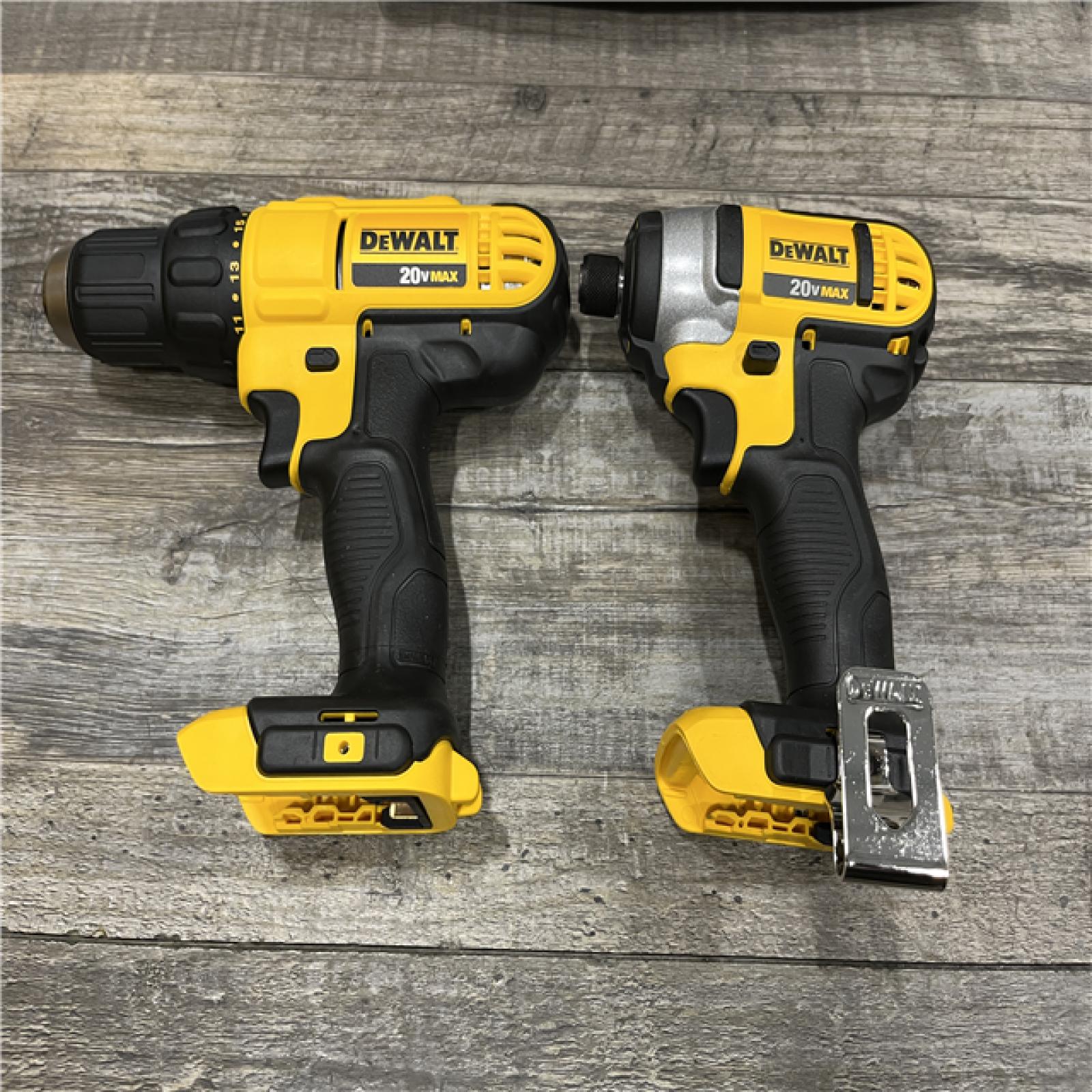 AS-IS DEWALT 20V MAX Cordless Drill/Impact 2 Tool Combo Kit
