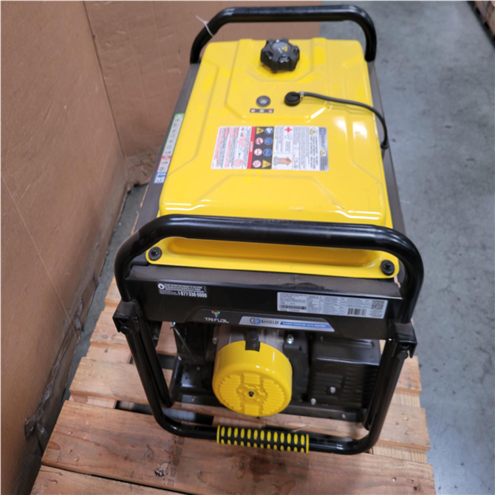 CALIFORNIA AS-IS CHAMPION 11 500/9 200-WATT ELETRIC START TRI-FUEL PORTABLE GENERATOR