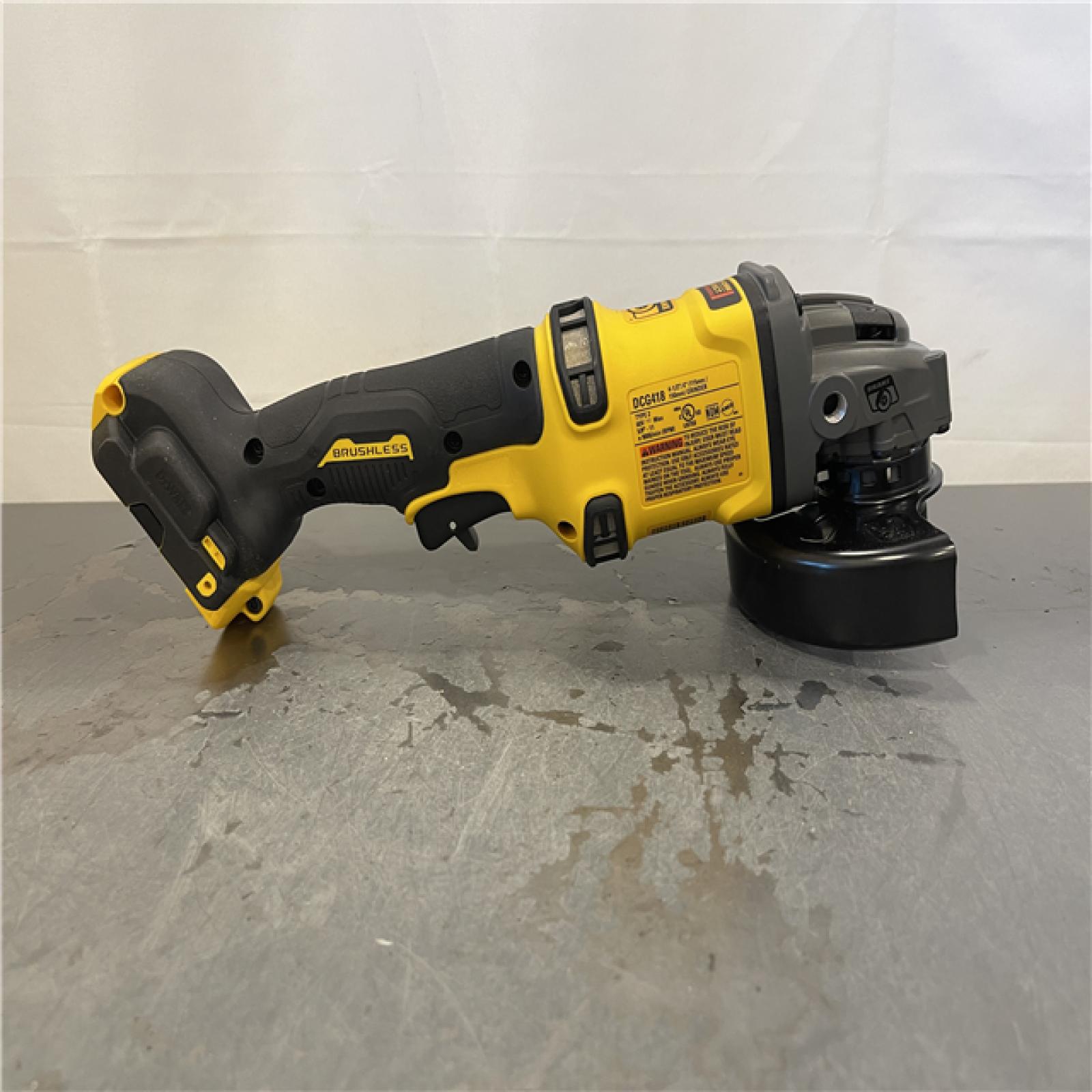 AS-IS - DEWALT FLEXVOLT 60V MAX Cordless Brushless 4.5 in. to 6 in. Small Angle Grinder with Kickback Brake