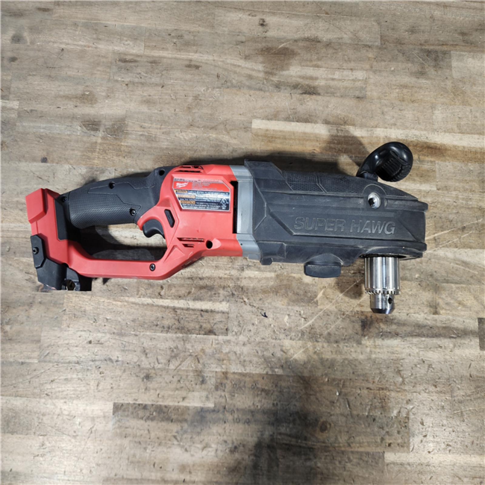 HOUSTON LOCATION - AS-IS Milwaukee M18 18V Fuel 1/2 Right Angle Drill Super Hawg Cordless Lithium-Ion 2809-20 (TOOL ONLY)