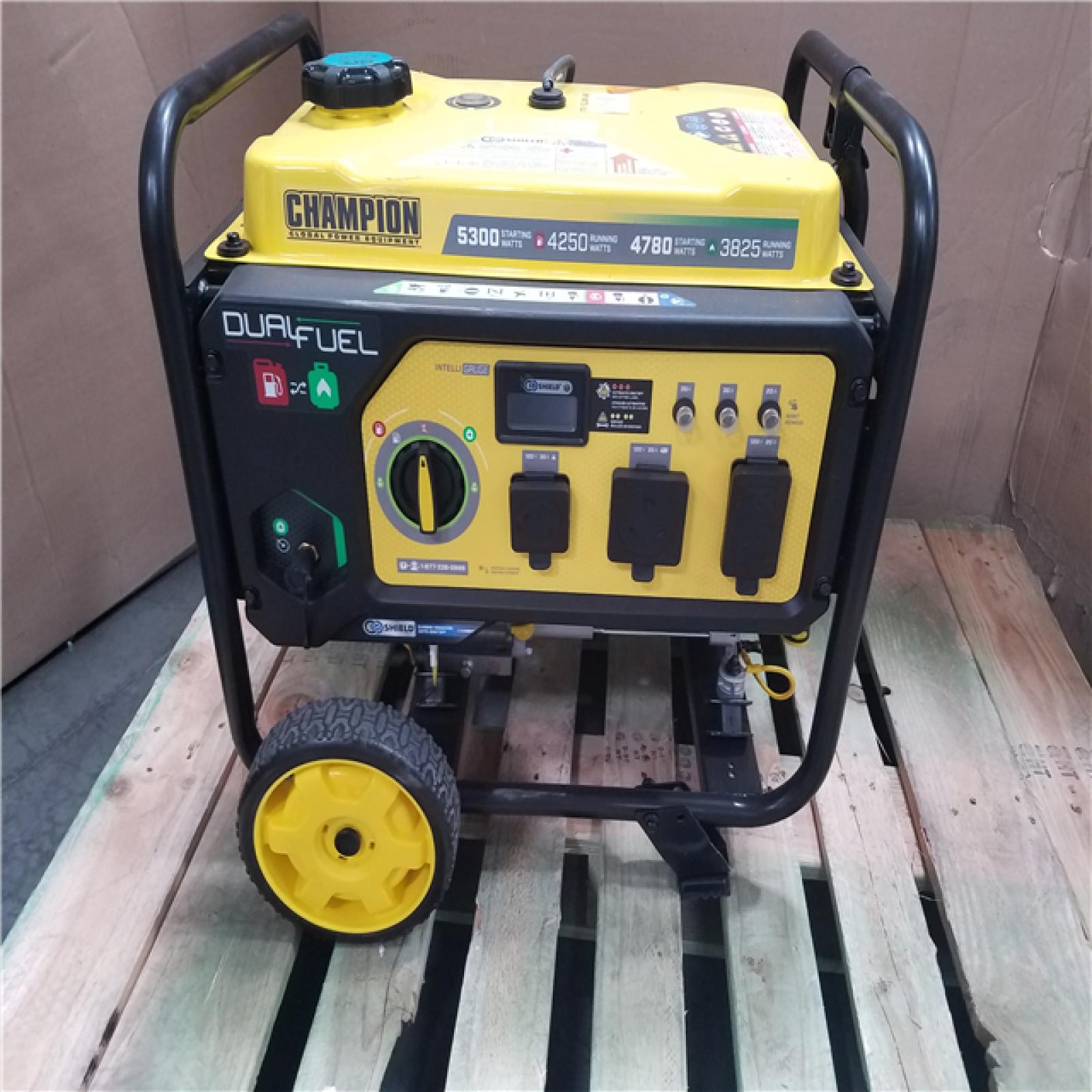 CALIFORNIA AS-IS CHAMPION DUAL FUEL PORTABLE GENERATOR