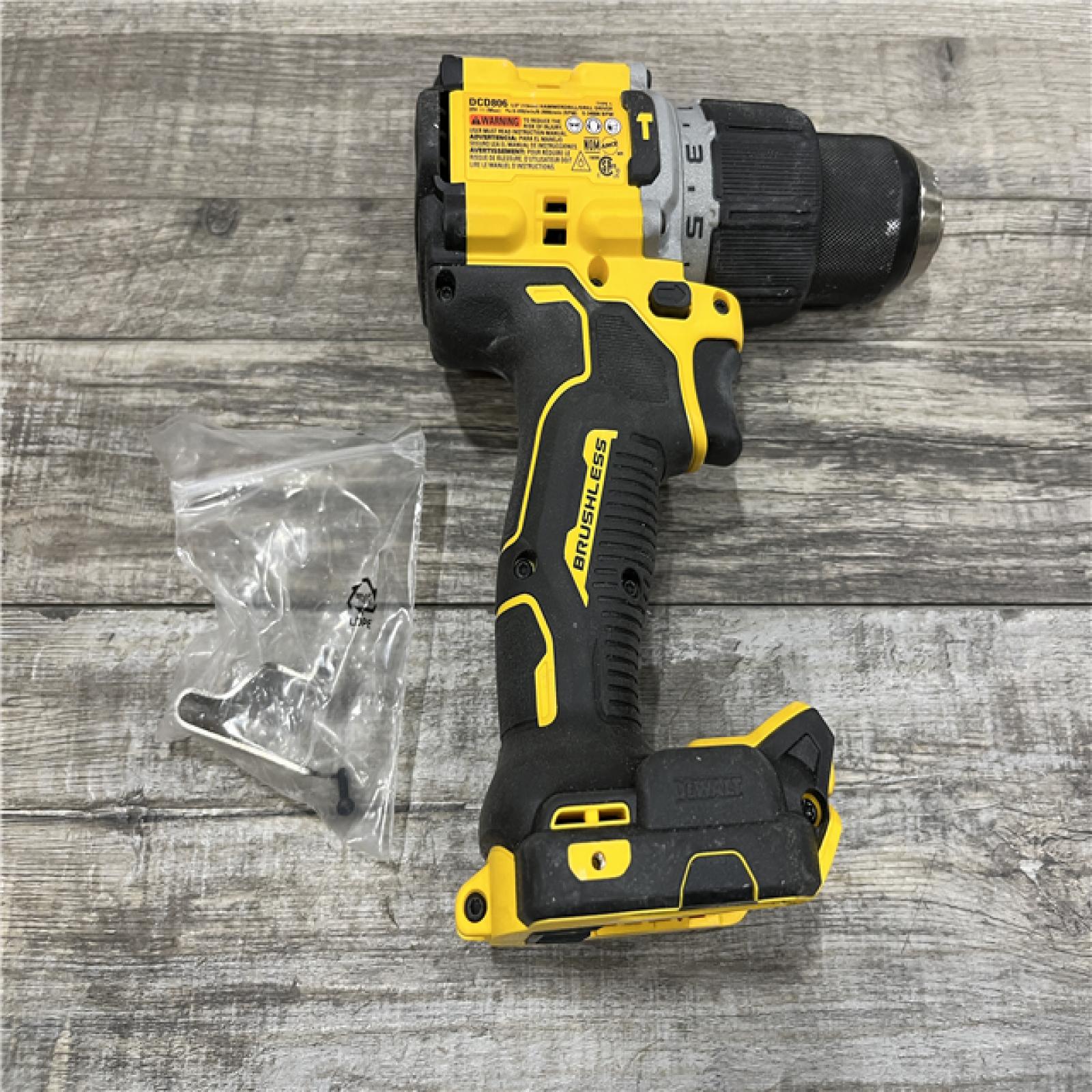 AS-IS DEWALT 20V XR Brushless Cordless 1/2 in. Hammer Drill (Tool-Only)