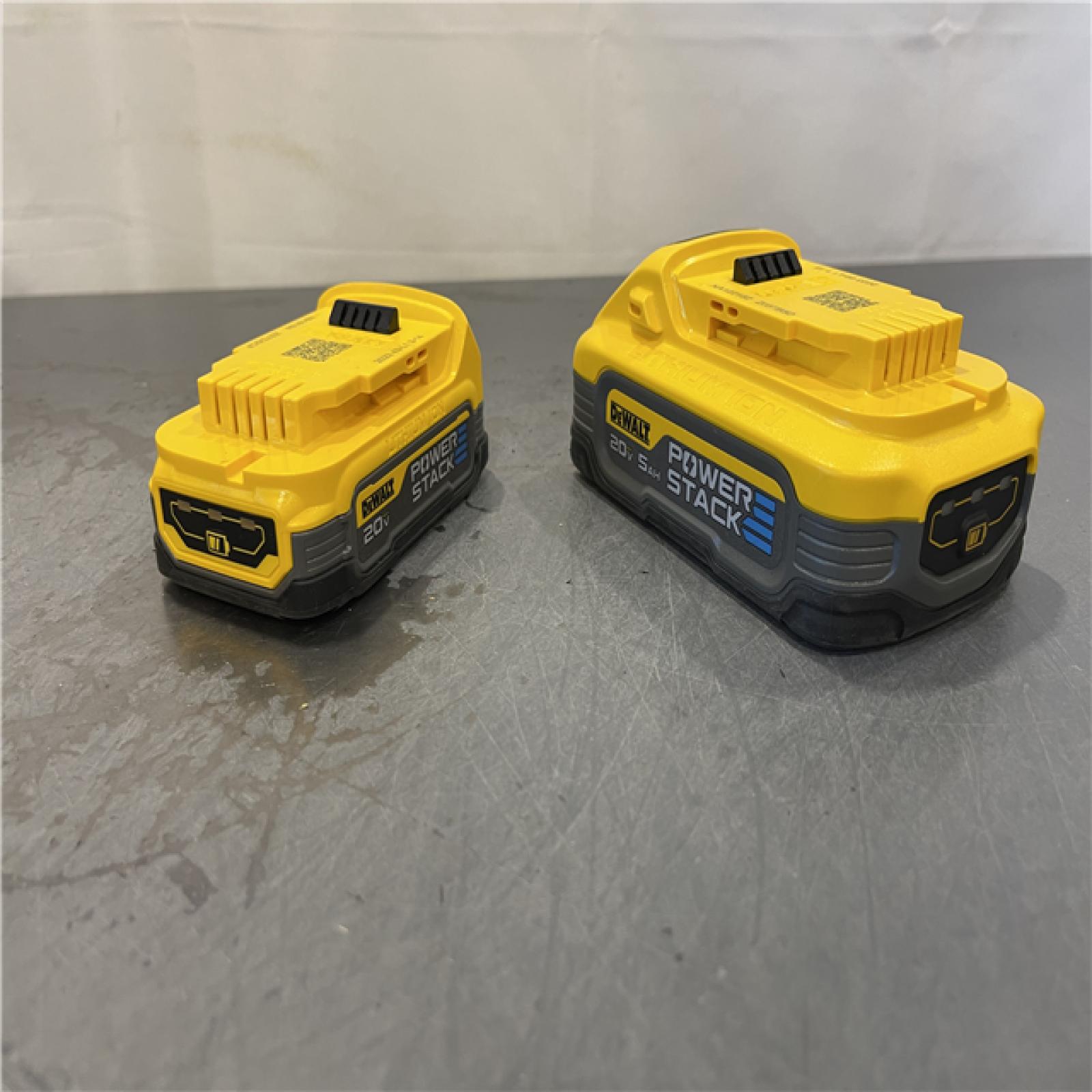 AS-IS - DeWalt 20V MAX XR POWERSTACK Lithium-Ion Battery Starter Kit