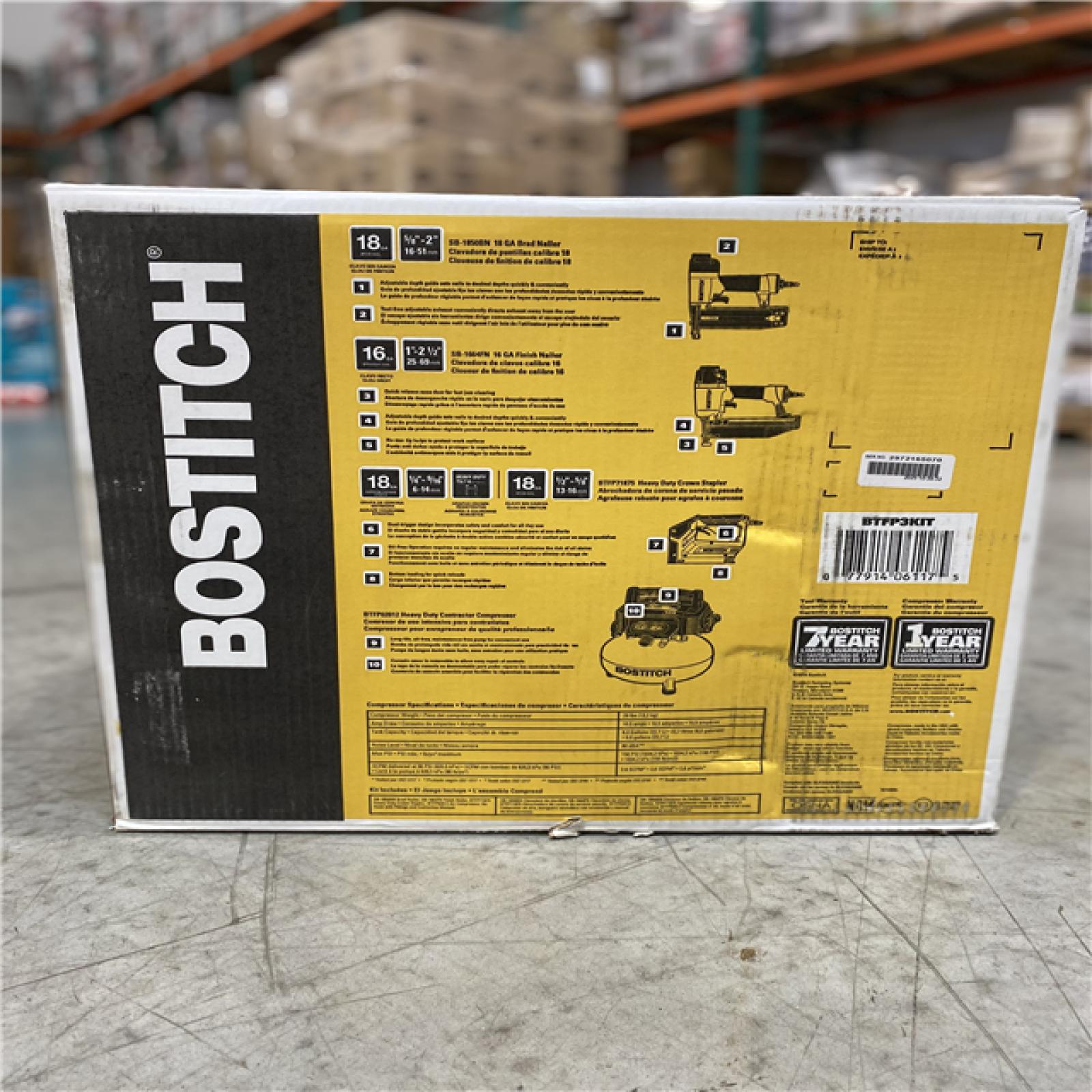 Dallas BOSTITCH 6 Gal. Portable Electric Air Compressor with 16-Gauge  18-Gauge and 23-Gauge Nailer 3 Tool Combo Kit