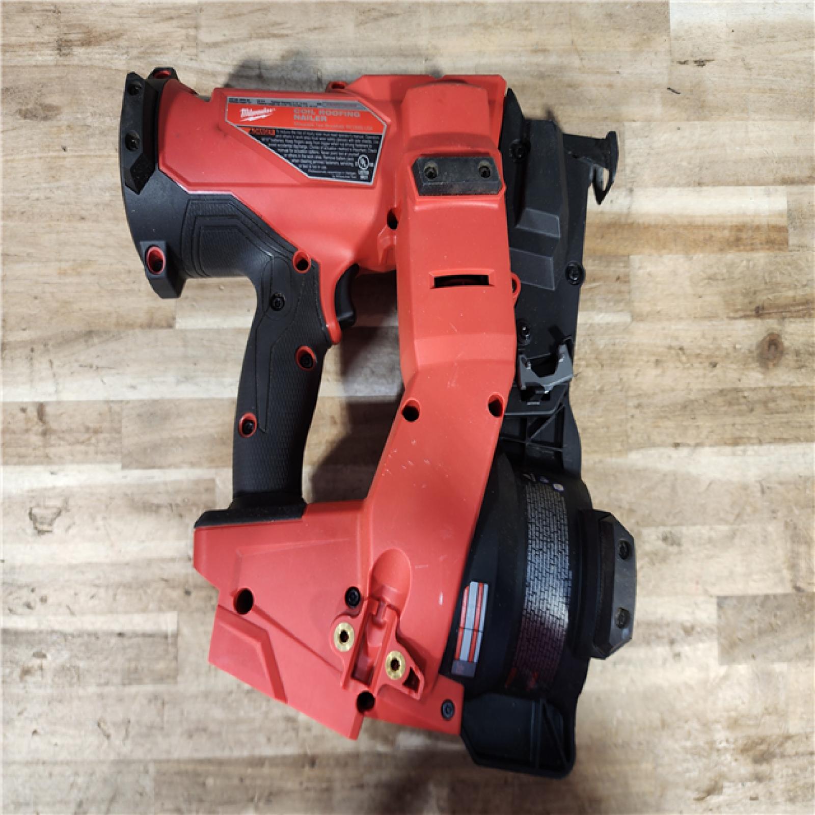 HOUSTON LOCATION - AS-IS Milwaukee FUEL 18-Volt Lithium-Ion Brushless Cordless Coil Roofing Nailer (Tool Only)