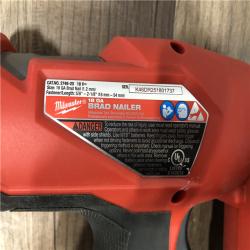 AS-IS Milwaukee FUEL 18-Volt Lithium-Ion Brushless Cordless Gen II 18-Gauge Brad Nailer (Tool-Only)