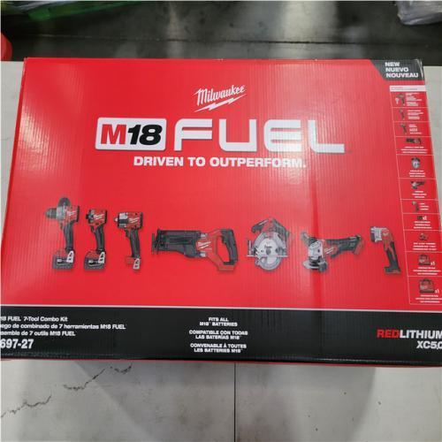 CALIFORNIA AS-IS MILWAUKEE M18 FUEL 7-TOOL COMBO KIT