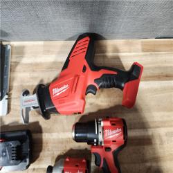 HOUSTON LOCATION - AS - IS Milwaukee 18-Volt Lithium-Ion Brushless Cordless (4-Tool) Combo Kit