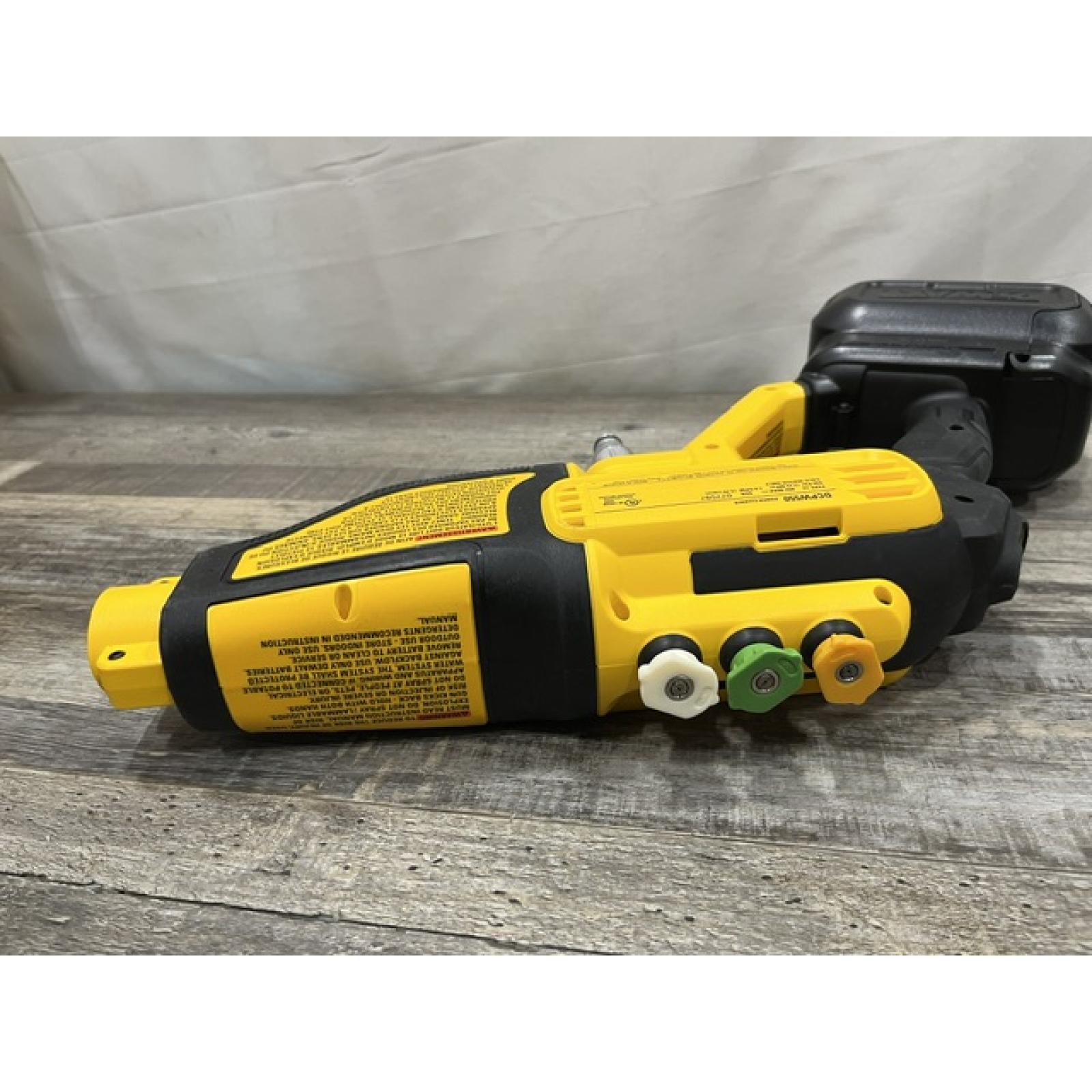 AS-IS DEWALT 20V MAX 550 PSI 1.0 GPM Cold Water Cordless Power Cleaner with 4-Nozzles (Tool Only)