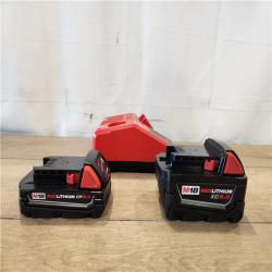 AS-IS- Milwaukee M18 Redlithium Xc5.0 Resistant Battery Starter Kit