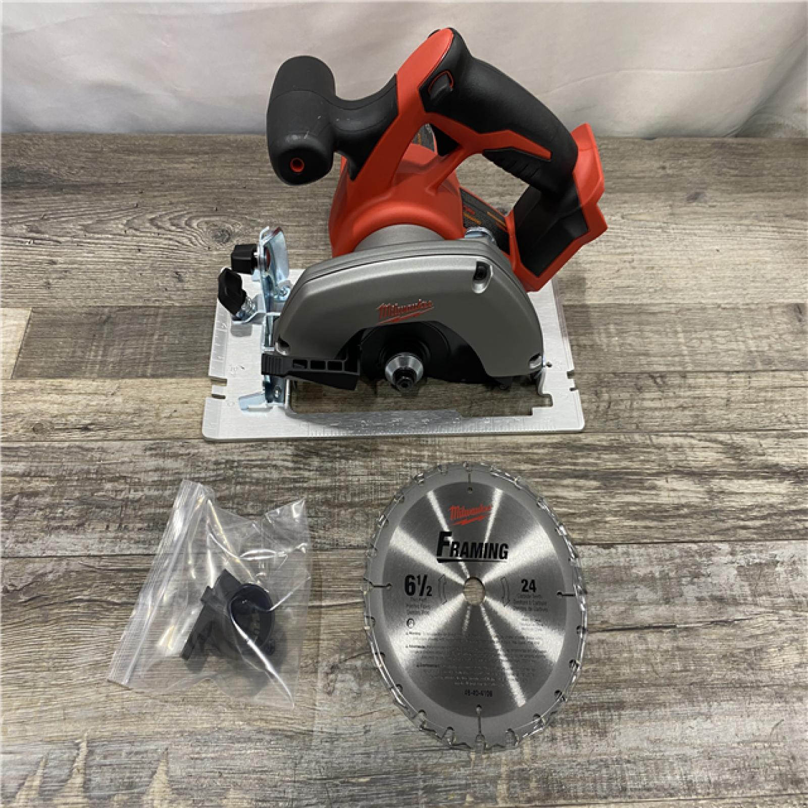 AS-IS Milwaukee 18V Lithium-Ion Cordless 6-1/2 in. Circular Saw (Tool-Only)