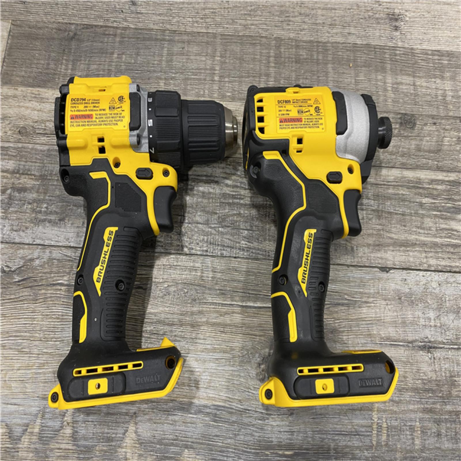 AS-IS DEWALT ATOMIC 20-Volt MAX Lithium-Ion Cordless Combo Kit