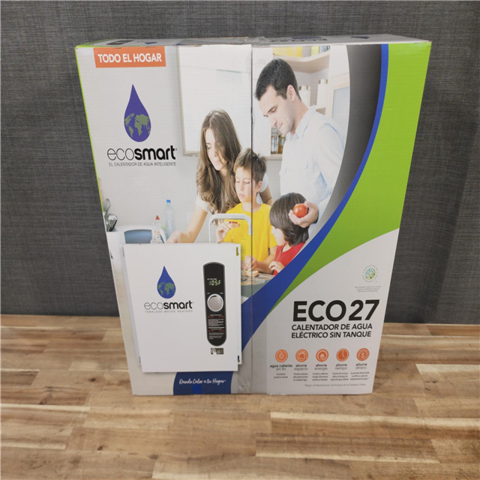 HOUSTON LOCATION - AS-IS (NEW) ECO27 TANKLESS ELECTRIC WATER HEATER