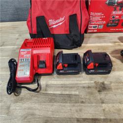 HOUSTON LOCATION - AS-IS Milwaukee M18 18V Cordless Brushed 2 Tool Drill/Driver and Impact Driver Kit