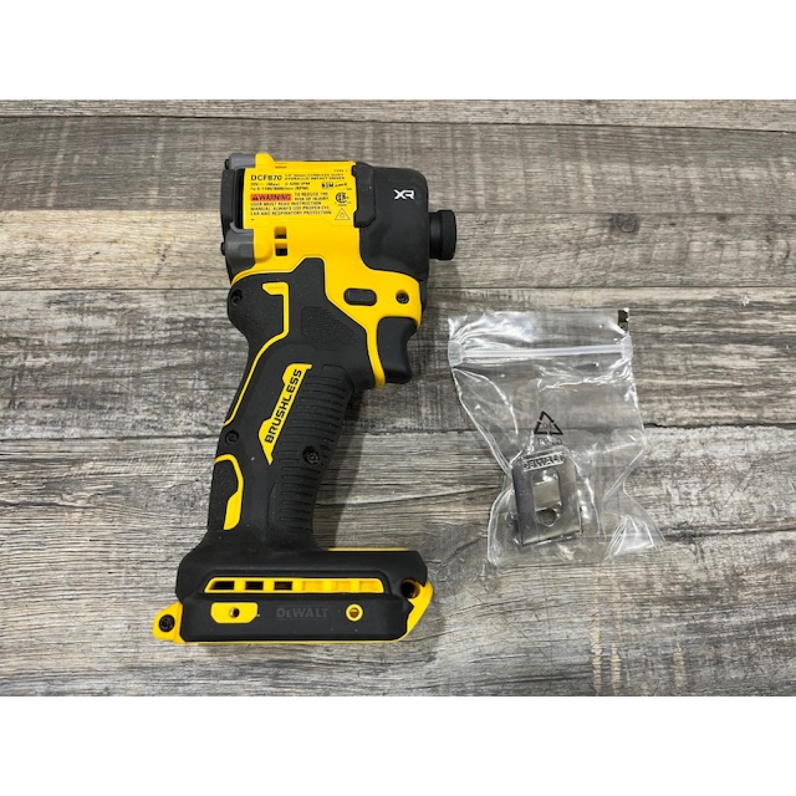 AS-IS DEWALT 20V XR Brushless Cordless 1/4 in. Quiet Hydraulic Impact Driver (Tool-Only)
