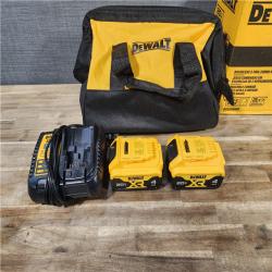 HOUSTON LOCATION - AS-IS DEWALT 20V MAX XR Hammer Drill and ATOMIC Impact Driver 2 Tool Cordless Combo Kit with (2) 4.0Ah Batteries, Charger, and Bag