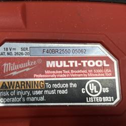 AS-IS Milwaukee 18V Lithium-Ion Cordless Oscillating Multi-Tool (Tool-Only)