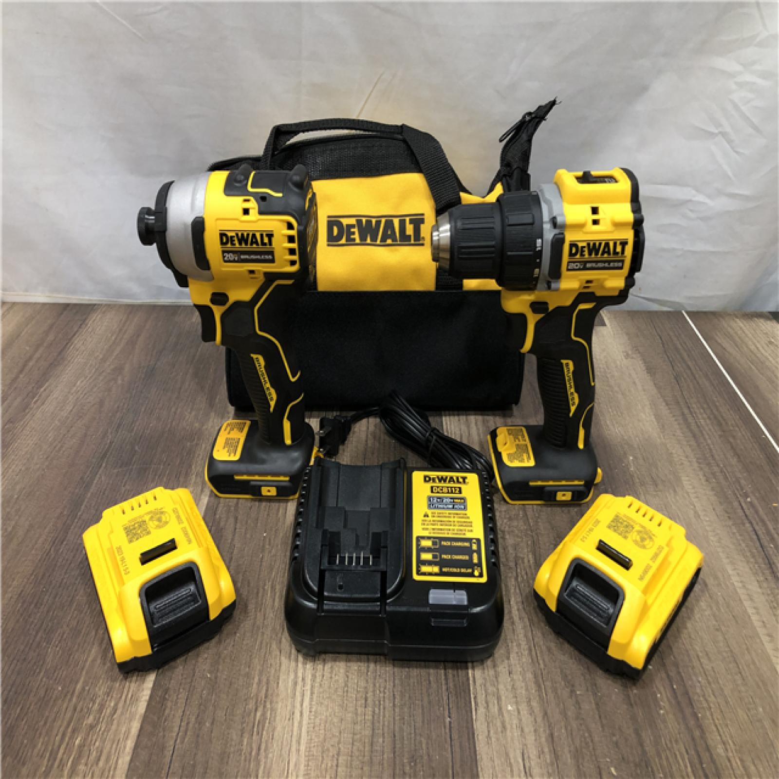 AS-IS DEWALT ATOMIC 20-Volt MAX Lithium-Ion Cordless Combo Kit
