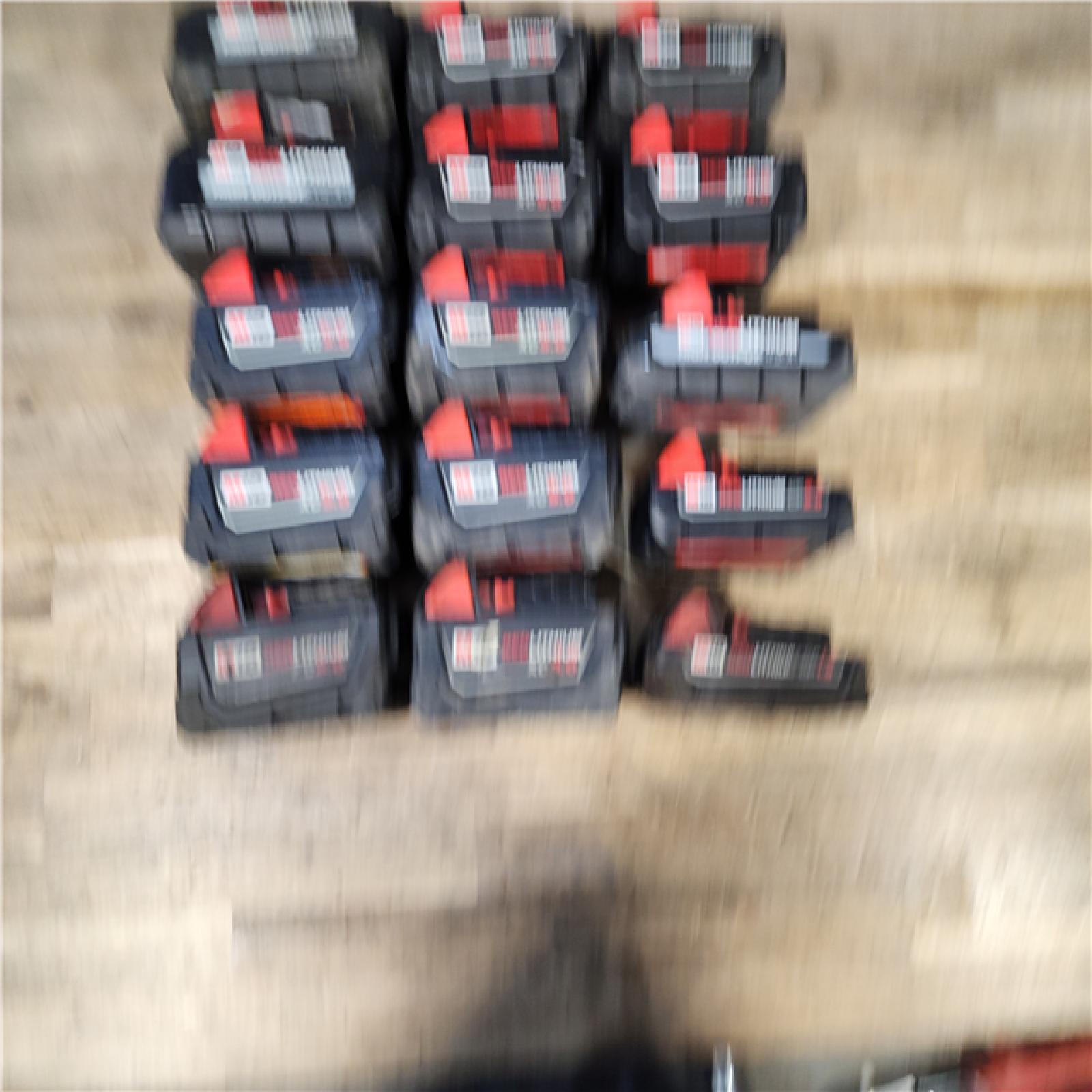 HOUSTON LOCATION - AS-IS MILWAUKEE BATTERY PACK QTY - 15