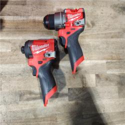 HOUSTON LOCATION - AS-IS (APPEARS LIKE NEW) Milwaukee FUEL 12-Volt Lithium-Ion Brushless Cordless Hammer Drill and Impact Driver Combo Kit