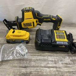 AS-IS DEWALT Atomic 20-Volt Maximum Cordless Brushless Compact Reciprocating Saw Kit