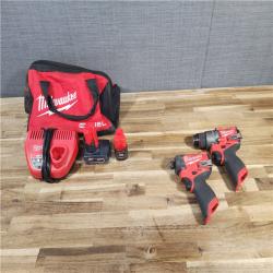 HOUSTON LOCATION - AS-IS Milwaukee 3497-22 12V Brushless Hammer Drill and Impact Driver Combo Kit