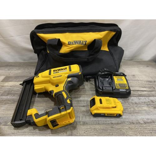 AS-IS DEWALT 20V MAX XR Lithium-Ion Cordless 18-Gauge Narrow Crown Stapler Kit