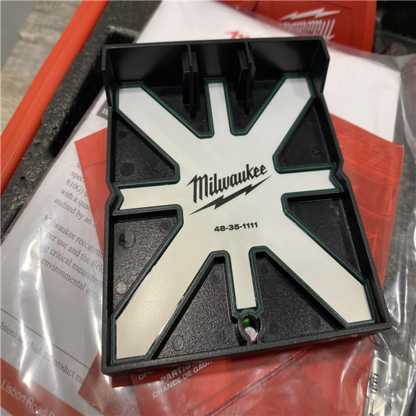 AS-IS Milwaukee 12-Volt Lithium-Ion Cordless Green 250 ft. 3-Plane Laser Level Kit