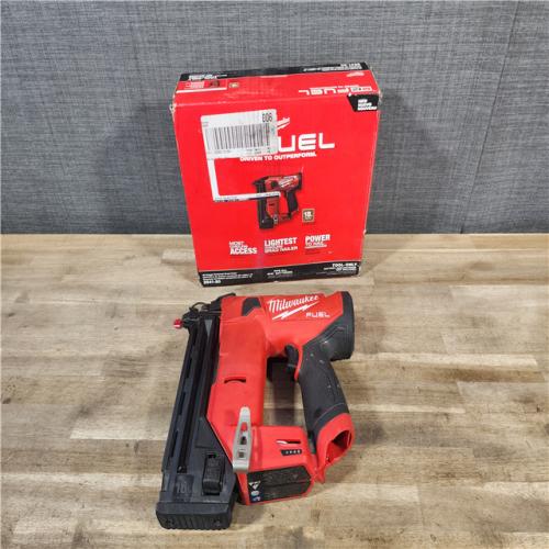 HOUSTON LOCATION - AS-IS M12 FUEL 12-Volt Lithium-Ion Brushless Cordless 18-Guage Compact Brad Nailer (Tool Only)