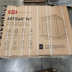Phoenix Location NEW Keter Artisan 9 ft. W x 7 ft. D Grey Large Modern Durable Resin Plastic Storage Shed with Double Doors (64.9 sq. ft.)