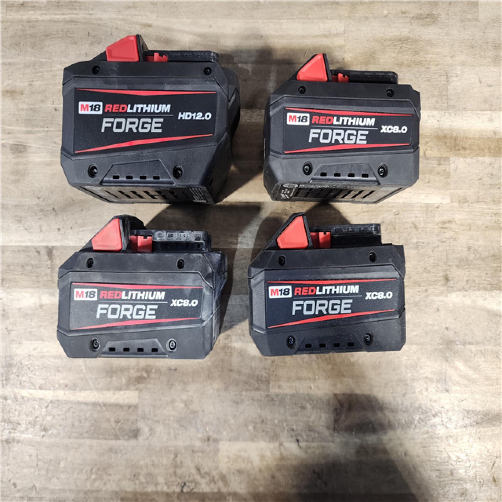 HOUSTON LOCATION - AS-IS MILWAUKEE FORGE BATTERY PACK QTY - 4