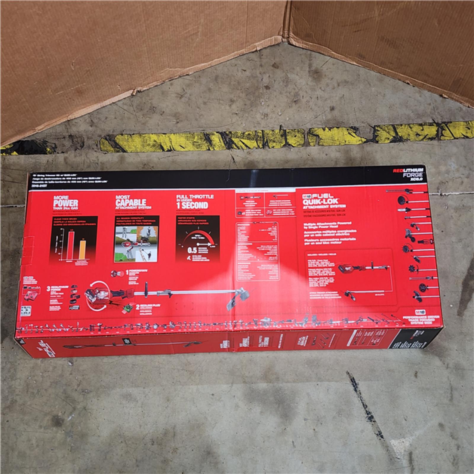 HOUSTON LOCATION - AS-IS (NEW) M18 FUEL 18V 16 in. Brushless Cordless Battery Powered String Trimmer W/QUIK-LOK Attachment Capability & 8.0 Ah Battery