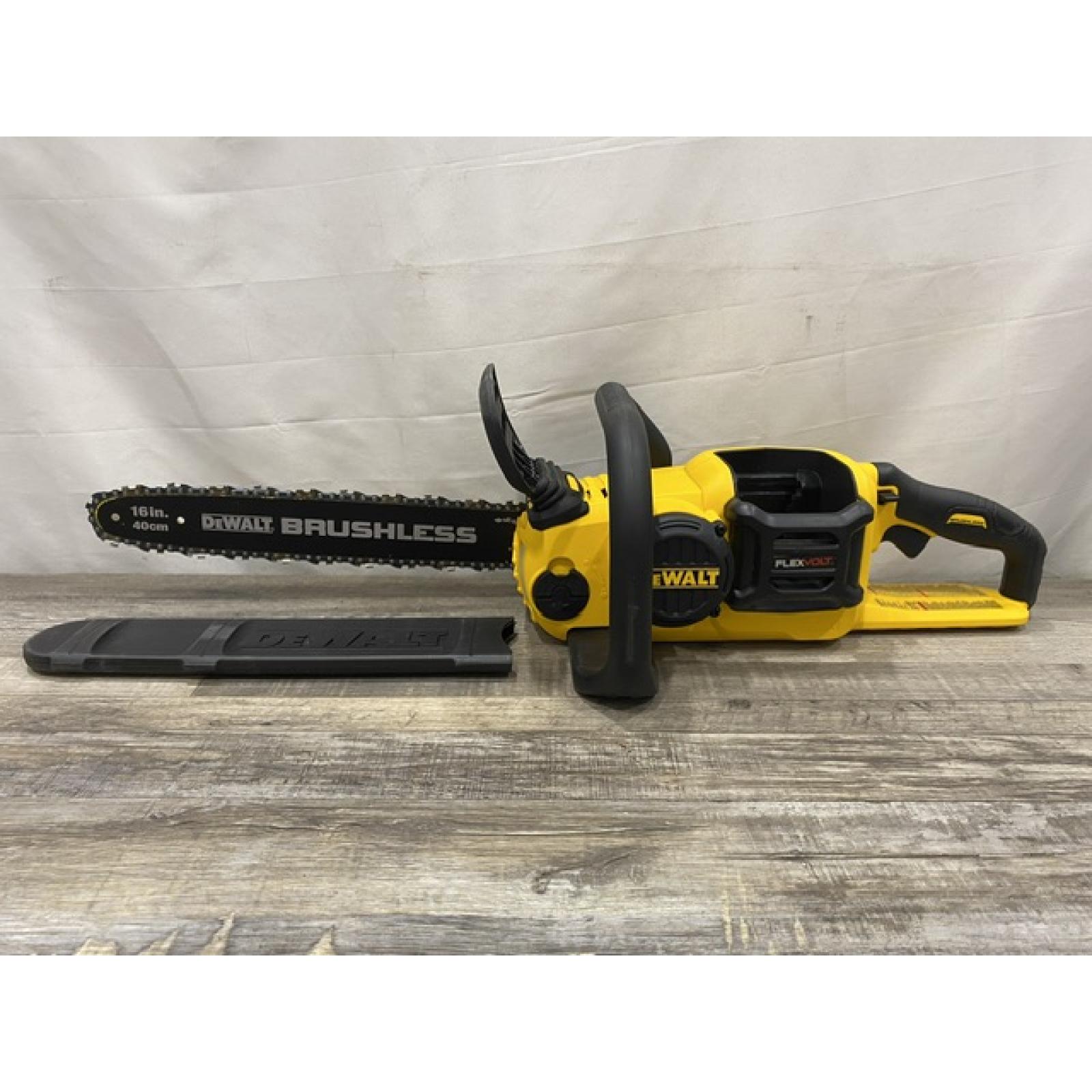 AS-IS DEWALT FLEXVOLT 60V MAX 16in. Brushless Cordless Battery Powered Chainsaw (Tool Only)